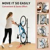 Vertical Bike Stand with Wheels, Fits 22"-29" Bikes, Tires up