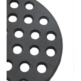 BBQ High Heat Cast Iron Charcoal Fire Grate Fits for Large big green egg fire grate and kamado joe grill parts charcoal grate replacement accessories-9'' LFGC
