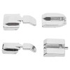 4Pcs Zipper Presser Foot Parallel Grooves Easy Operation Edge Design