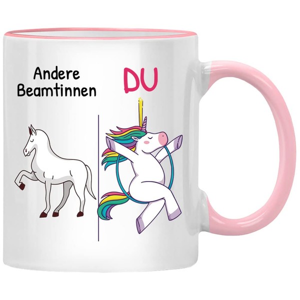 Andere Beamtinnen Du Einhorn Tasse, Einhorntasse, Beamtin auf Lebenszeit Geschenk