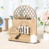 Wooden Eid Ramadan Countdown Calendar Ornament DIY Wood Crafts Party