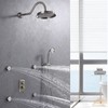 Brushed Nickel Shower Valve Trim Kit, Antique 3 Way Outlet