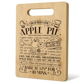 Homemade Apple Pie Cutting Board Chopping Board, Thanksgiving Gifts for Women, Gifts for Bakers, Bamboo Cutting Boards for Kitchen, Cheese Boards Charcuterie Boards, Bamboo Kitchen Accessories
