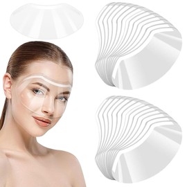 Highlight Cap, 50 Pieces Transparent Visor Face Protection, Safety Plastic Face Protection Mask, for Barber Hair Salon, Hair Cutting Colouring, Shampoo, Eye Protection, Beauty Salons, Makeup