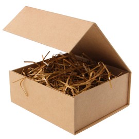 Rsgift Kraft Gift Box Small Kraft 7.8x7x3.1 Gift Box for Women Closure Lid Christmas,Thanksgiving Day,Valentine's Day,Christmas Gift Boxes