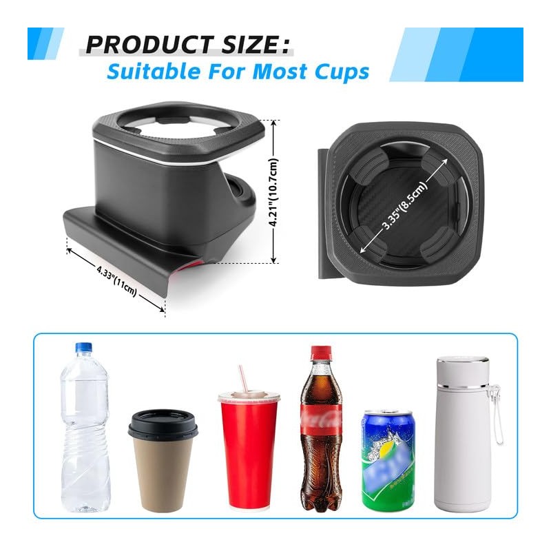 OUSUWO Window Cup Holder Compatible with Ford Bronco 2021-2024 2/4