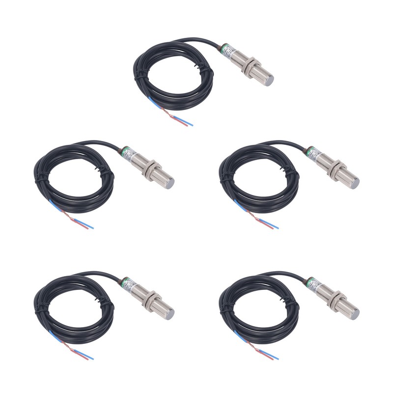 5Pcs Proximity Switch IP65 Waterproof Non Contact 2 Wire Normally