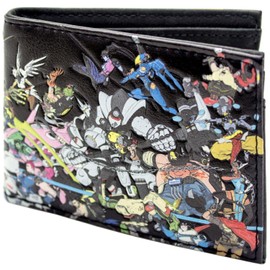 Pharah Omnic Crisis Hero Shooter Squad Montage Wallet Bi-Fold ID & Card Holder, Black