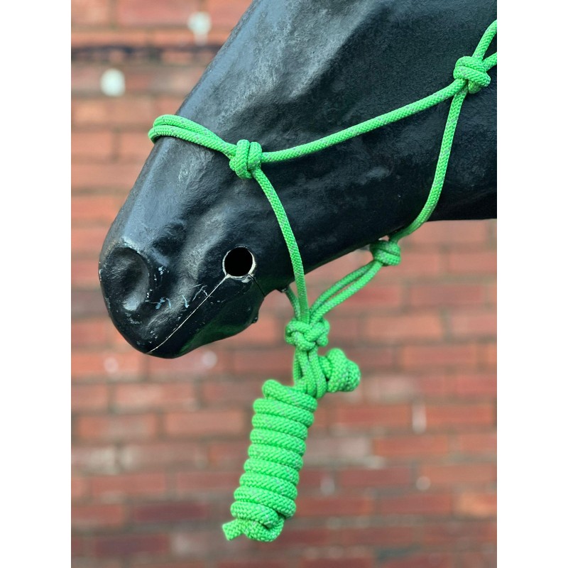 Hi-Viz Reflective Rope Headcollar with Lead Rope Se Fully Adjustable