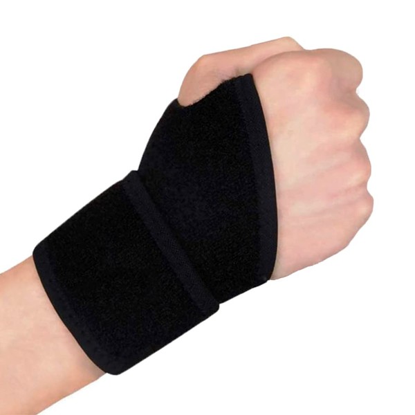 Wrist Support Braces (2 Pcs), Adjustable Carpal Tunnel Wrist Braces for Tendonitis, Arthritis, Night Support, Comfortable Wrist Wraps Compression Strap for Hand Wrist Joint Pain Relief, Fits Both Hands