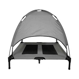 Midlee Dog Cot with Canopy Elevated Pet Bed