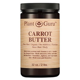 Carrot Butter 32 oz. 100% Pure Raw Fresh Natural Cold Pressed. Skin Body and Hair Moisturizer, DIY Creams, Balms, Lotions, Soaps.