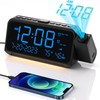 Projection Alarm Clock for Bedroom, Alarm Clock with 350° Rotatable