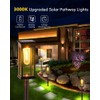 VENTAXO Solar Lights Outdoor Pathway, 2 Pack Solar Garden Lights