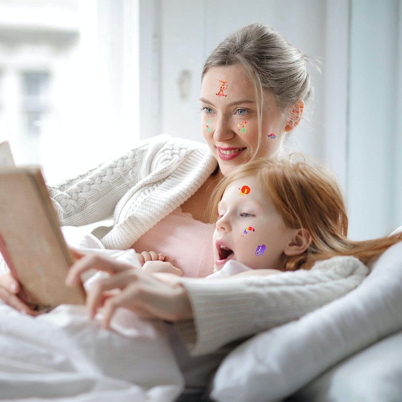 Metker Animals, Insects, Sea Animals (350 PCS) Kids Waterproof Temporary