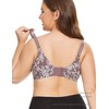 LIQQY Women's Minimizer Plus Size Bra Wirefree Soft Cup Full