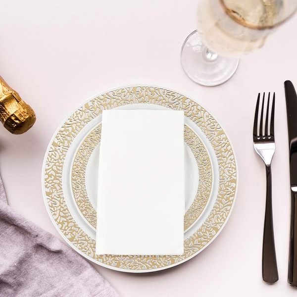 Vplus Vplus 400 Pack Premium Quality Guest Towels Disposable Dinner