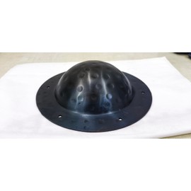 Medieval Shield Boss Small for Viking Buckler Shields Handforged Handmade Combat Umbo Mount Polished Armour 14 Gauge for Round Shield Shield Boss Armor Black (7.5 Inch)