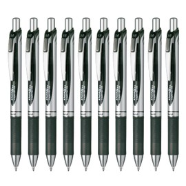 10pcs Pentel BL80 EnerGel 1.0mm Retractable Liquid Gel Roller Pen (Box Set) - Black Ink