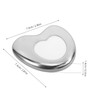 Baluue 5pcs Gua Face Massage Tool Heart-shaped Stainless Steel Scraping