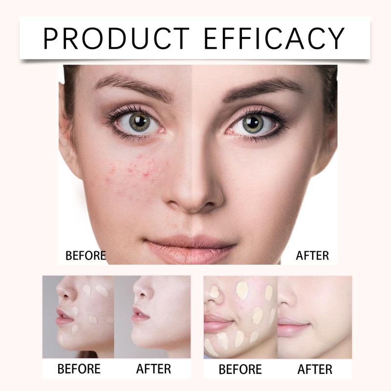 Liquid Concealer, 50 ml Concealer Foundation Smooth Waterproof Natural Concealer