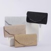 Sertay Elegant Envelope Bag, Sparkle Evening Bag, Removable Chain, Shoulder