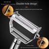 Fruit and Vegetable Peeler and Slicer, Stainless Steel one-Piece, 2-in-1
