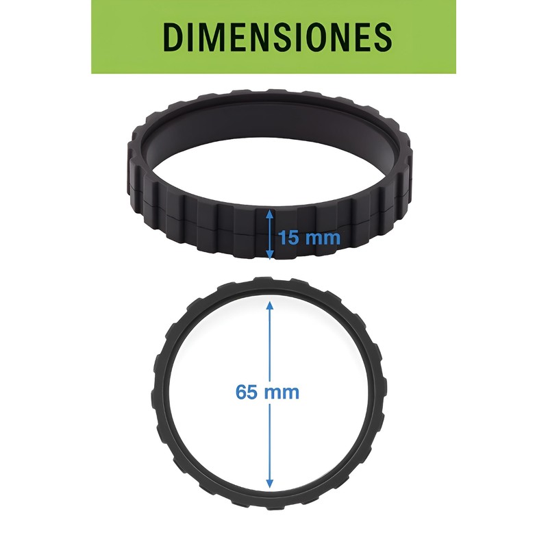 MIRTUX Tyre | Replacement Rubber Compatible with Roomba 500, 600,