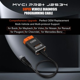 XHORSE FREE SHOPPING XHORSE XDMVJPGL MVCI PRO J2534 Vehicle Diagnostic Programming Cable Tool Support Multi-Vehicle and Multi-ProtocolScreen Size: XHORSE XDMVJPGL MVCI PRO J2534, Power Source: SZ-SP455-B
