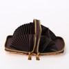 LFWATAXY PU Leather Accordion Card Wallet, Double-Layer Zippered Card Holder