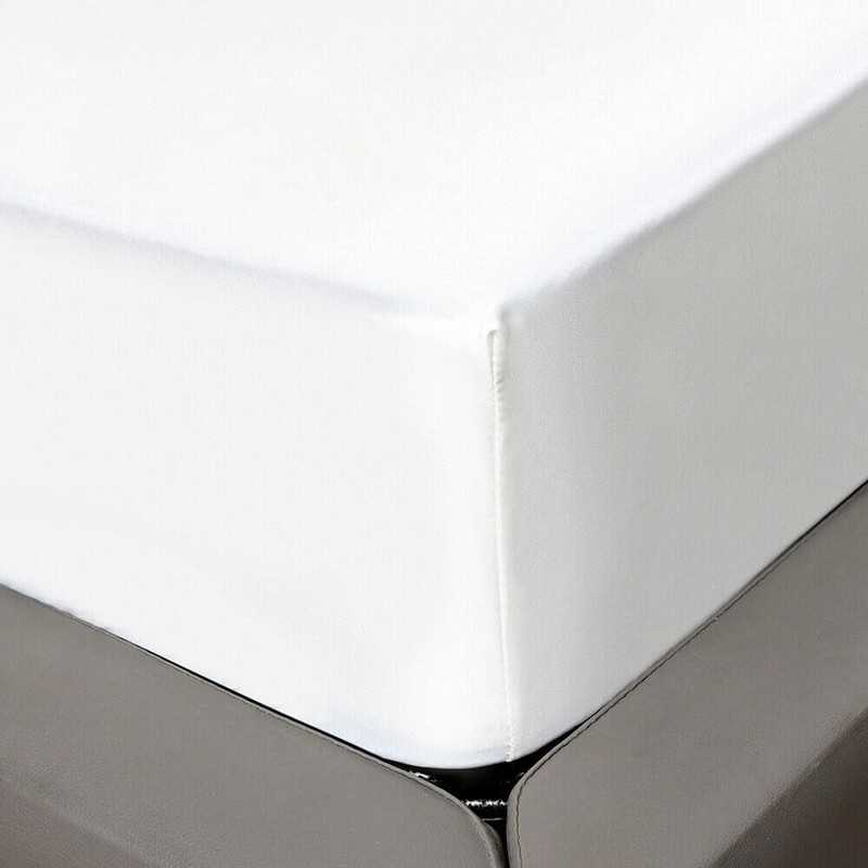 KHIM 100% Cotton 40CM/16inch Extra Deep Fitted Sheet Single, Double,