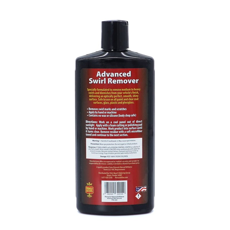 Pinnacle Advanced Swirl Remover | High-Performance Polish for Swirl &