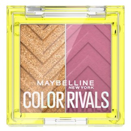 Maybelline Sombras de Ojos de larga duración, a prueba de agua, Color Rivals, tono Asser X Coy, 3g                                                    