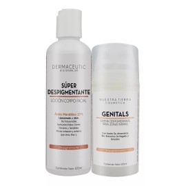 Nuestra Tierra Cosmética Ancestral Loción Súper Despigmentante + Crema Despigmentante Zonas Int