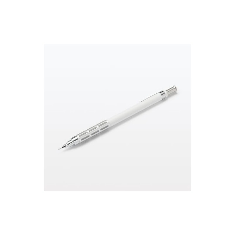 MUJI NBD51A3A Lightweight Low Center of Gravity Mechanical Pencil, White,