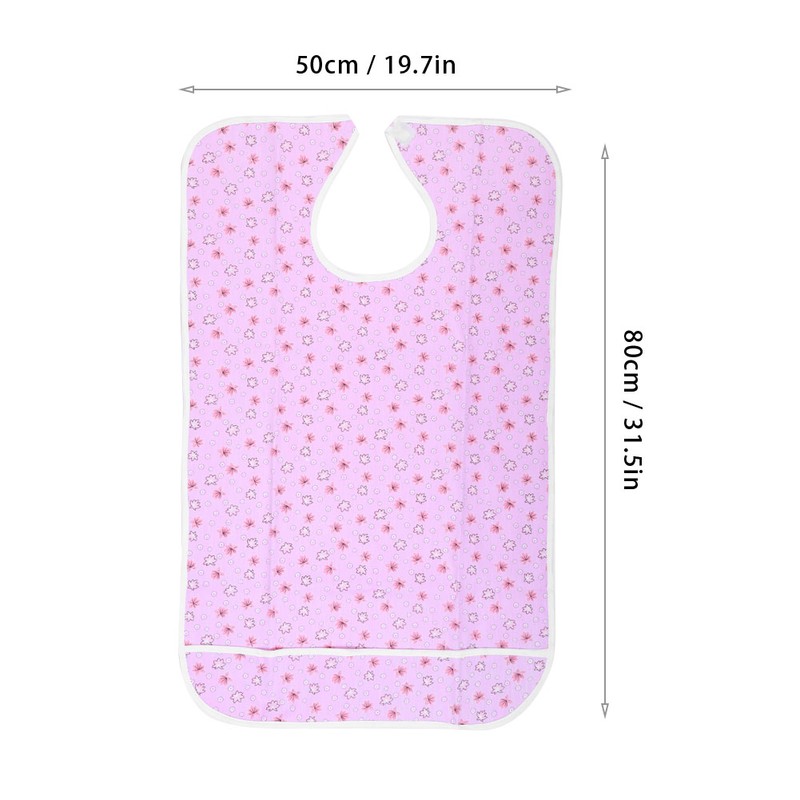 Double Layers Waterproof Saliva Towel Aprons Eating Bib Dining Aid