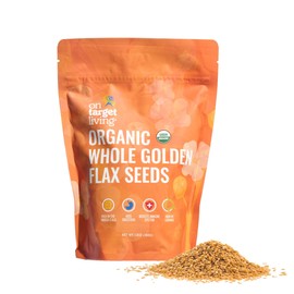 On Target Living Organic Golden Flax Seeds 13 oz
