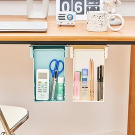 Convenient sliding mini drawer for desk organization Beige