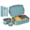 Homestockplus Versatile Large Bento Box, 2045ml Wheat Straw Leak-Proof Lunch