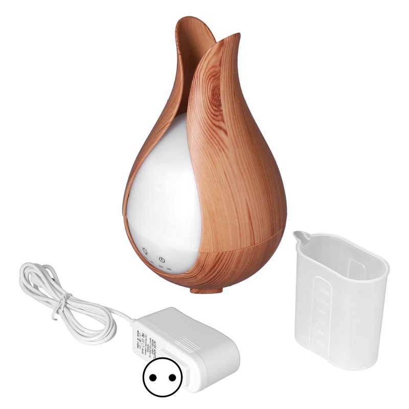 Aromatherapy Humidifier 200ml 100V to 240V Light Wood Grain Diffuser