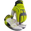 Caiman MAG, Hi-Vis Goat Grain Leather Multi-Activity Gloves, AirMesh Back,