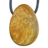 Lebensquelle Plus Yellow Jasper Drop Pendant | Drilled Tumbled Stone