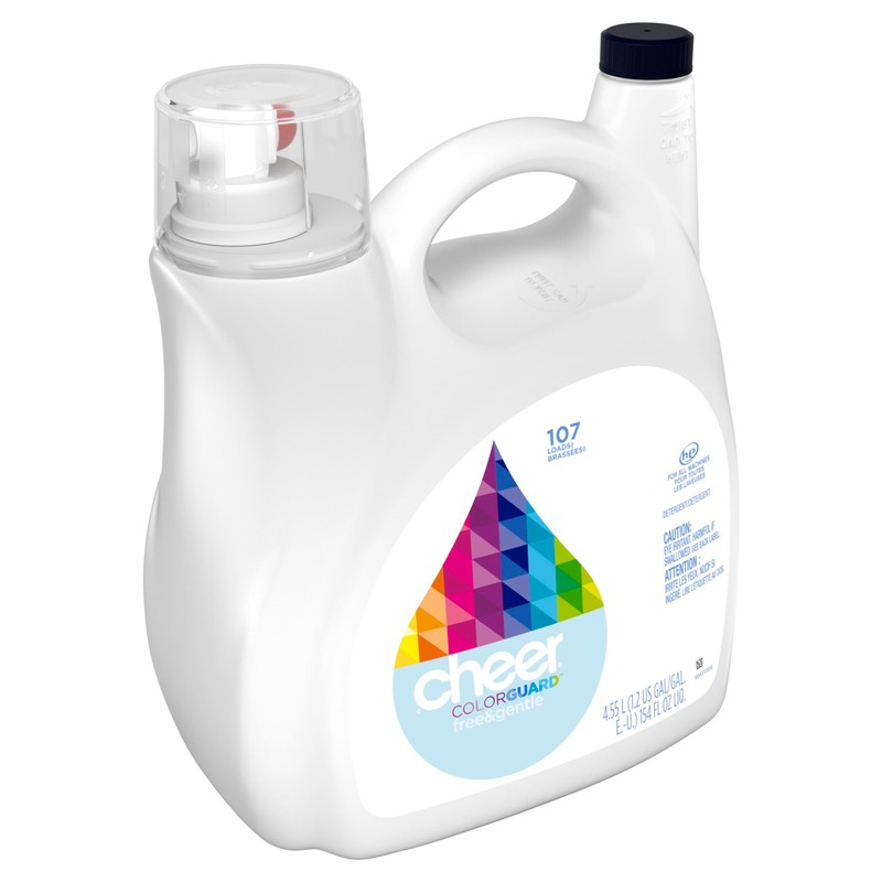 Cheer Free Liquid Laundry Detergent, 107 load, 154 fl oz