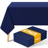 Smiry 4 Pack Rectangle Table Cloth, Waterproof Anti-Scratch Polyester Tablecloth,