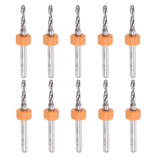 uxcell Micro PCB Drill Bit Set, 1/8" Shank 2.3mm Solid
