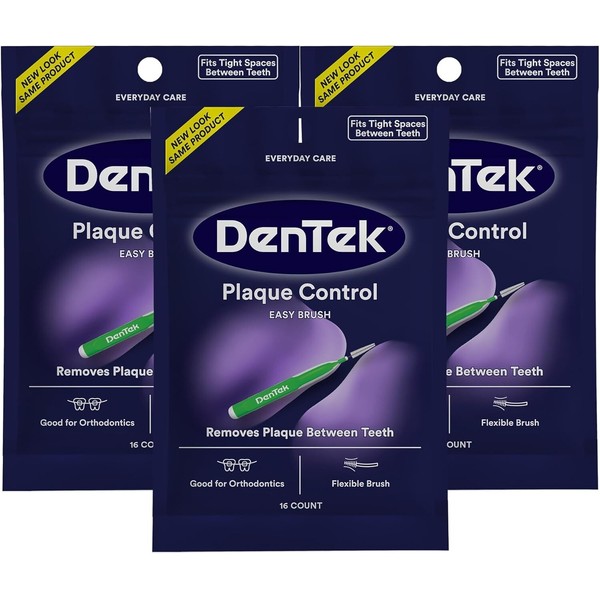 DenTek Easy Brush Plaque Control Interdental Cleaners, Tight, 16 Count,