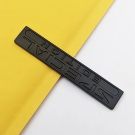 2Pcs Metal Special Edition Logo SUV Rear Trunk Side Sport Emblem Luxury Sticker Badge (Matte Black)