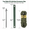 Tree Stake Kit, Heavy Duty Tree Stake Kits Include 3