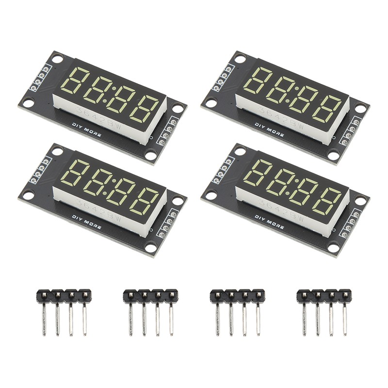4 Sets Digital Tube Display Module LED 4 Digit 7
