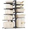 MUDEELA 10-Tier Pots and Pans Organizer under Cabinet, Heavy Duty